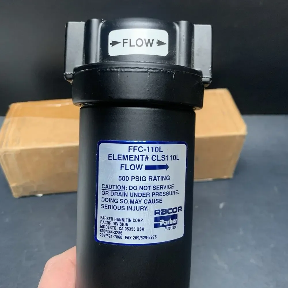 Parker FFC-110L Filter, CNG LNG LPG Alternative Fuel Filtration System 1/2” NPT